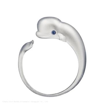 Hot Sale Tide Ring: Einfacher Delphin -offener Ring für Paare