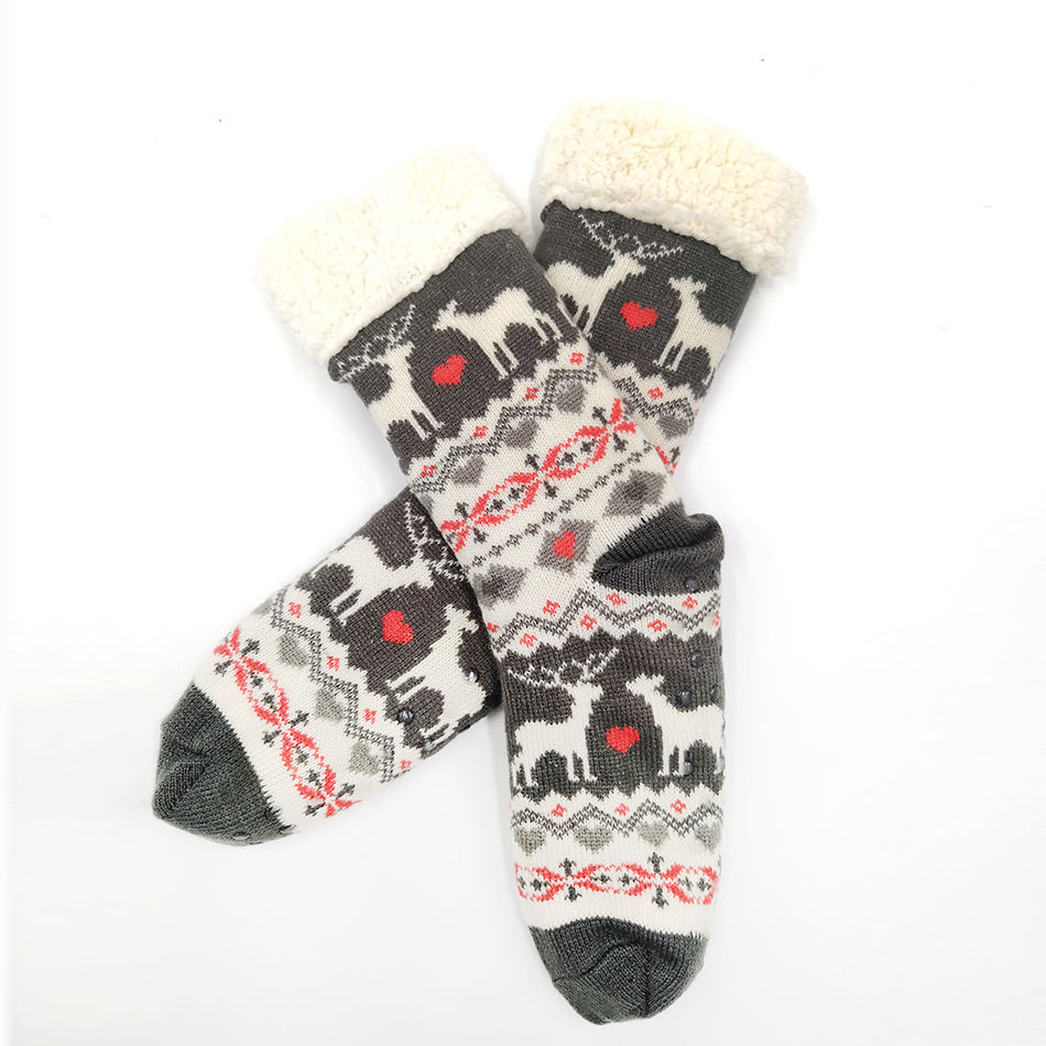 Custom thermal winter warm fuzzy socks