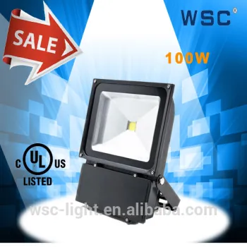 UL Outdoor IP65 Waterproof 100 Watt LED Flood Light Fixture