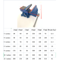 고품질 헤비 듀티 벤치 Vise 초경량 로터리 유니버설 바이스
