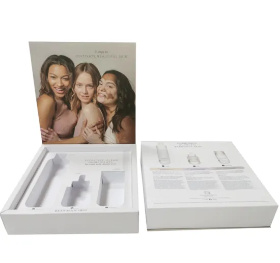 Custom Logo Book Shaped Cosmetics Paper Box