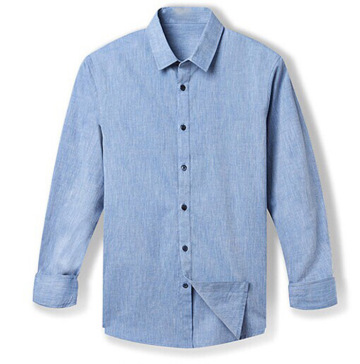 Light blue denim shirt for men wholesale men denim shirt