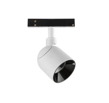 Black LED Magnetic Track Light with 360 Adjustable COB Light