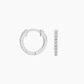 0.6Ct D vs1 ဓာတ်ခွဲခန်းစိန် 18k WG Hoops