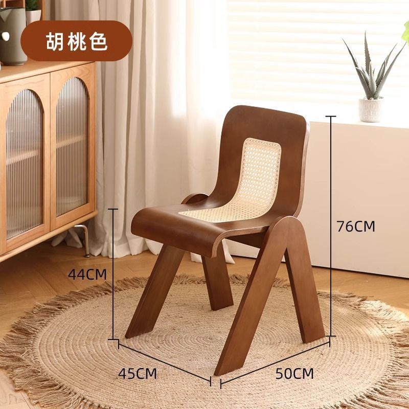 solid wood backrest dining chair 6