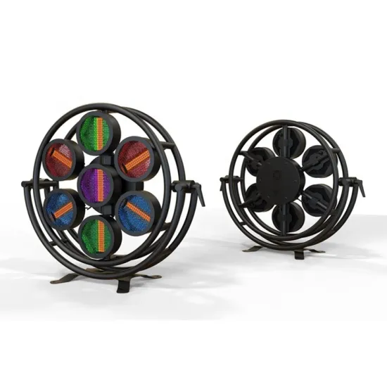 2022 LED Round Background Light: RGB 3in1 Disco DJ Lighting with Retro Flash Effects