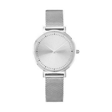 Montres imperméables en argent pour Lady Japan Quartz