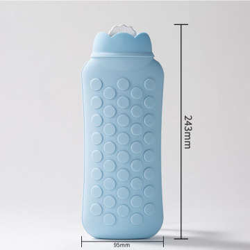 2025 New Silicone Hot Water Bottle: Premium Safe, Durable, Quick Pain Relief & Comfort Knitted Cover