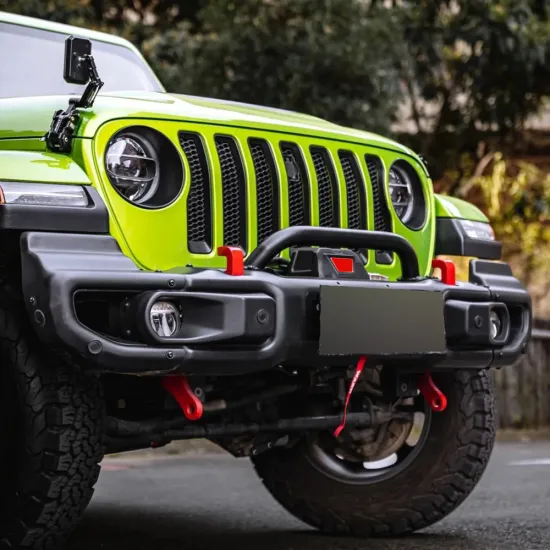 Maiker 10th Anniversary Front Bumper with Sensor Holes for Jeep Wrangler JL/Gladiator JT