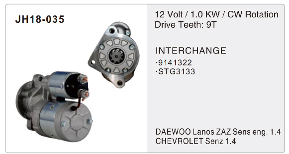 Lada car starter-JH18-035-X