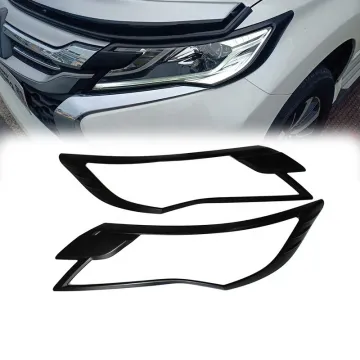 YCSUNZ 2016  ABS matte black head light cover trim For Mitsubishi Pajero Montero Sport 2015 2017 2018 2019 para accesorios