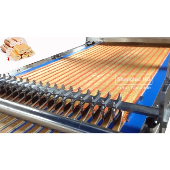 500kgs Automatic Layer Cake Production Line/Industrial Swiss Roll Cake Making Machine