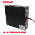 80 Port USB 600W Hochleistungs-Smart-Ladegerät