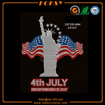 Statue of Liberty hot fix rhinestone patterns