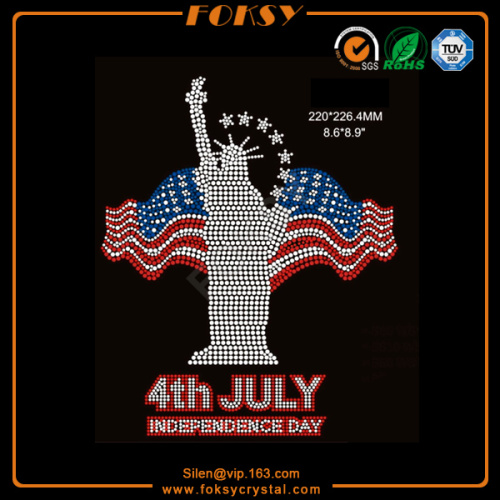 Statue of Liberty hot fix rhinestone patterns