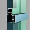 Aluminum extrusion profile curtain wall with glass