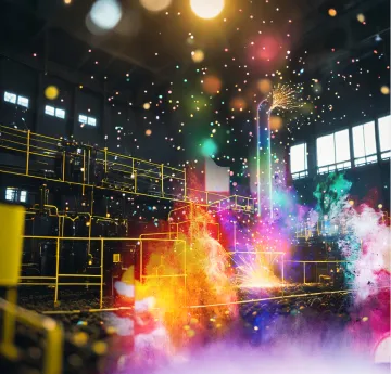 Decoration powder for home appliances