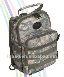 camouflage shoulder and handle dual purpose bag