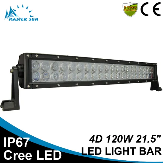 Waterproof 4D 21.5inch 120w led tractor work light car led light bar off road led light bar