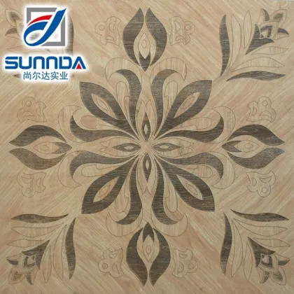 Living Room Balcony Tiles Inkjet Digital Classical Pattern Glaze Ceramics Like Wood Rustic Porcelain Tile