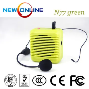waistband amplifier, microphone,audio amplifier, megaphone N77 Green