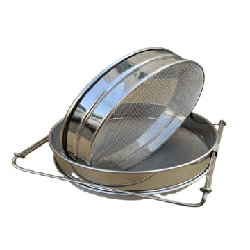 Professional Double Sieve Honey Strainer in Stainless Steel for Beekeeping