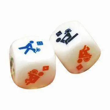Dices with Customized Words Can be Printed on 6 Faces, Customized Logos Accepted