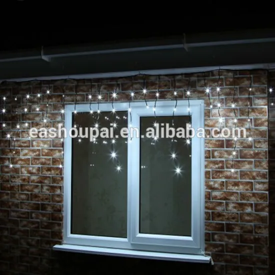 2m White Icicle Light Connectable with 76 LEDs Black Cable christmas ornaments