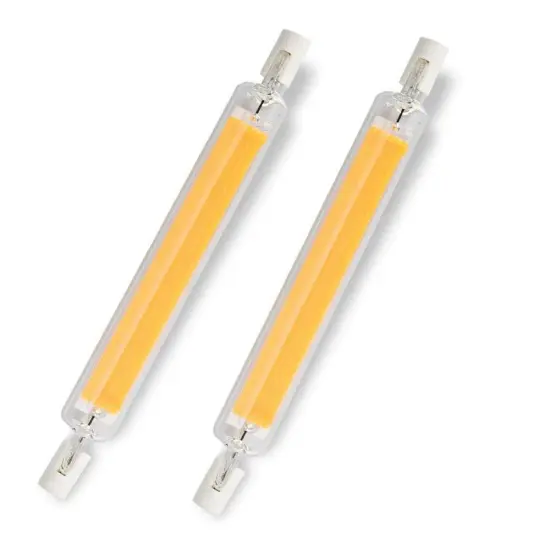 10W 118mm R7S LED Light Bulb - 100W Halogen Equivalent, J-Type T3, R7s Base, Flood Light, 3000K Warm White, 120V Dimmable