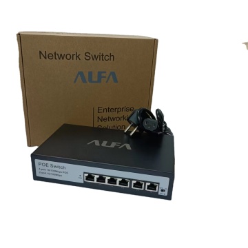 Factory Direct Sales: High Quality Metal Materials 10/100 Mbps 4+2 POE Switch