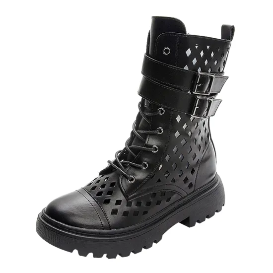 Wholesale Customized Black Combat Boots: Good Quality, Waterproof, and Unique