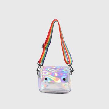 Sac à bandoulière pour enfants avec une sangle arc-en-ciel pour les filles