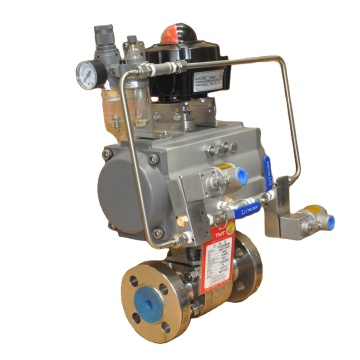 Electric and Pneumatic Control High Platform Ball Valve: Single Piece, Two-Piece Options