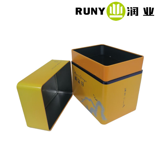 Современная квадратная консервная банка для консервирования чая