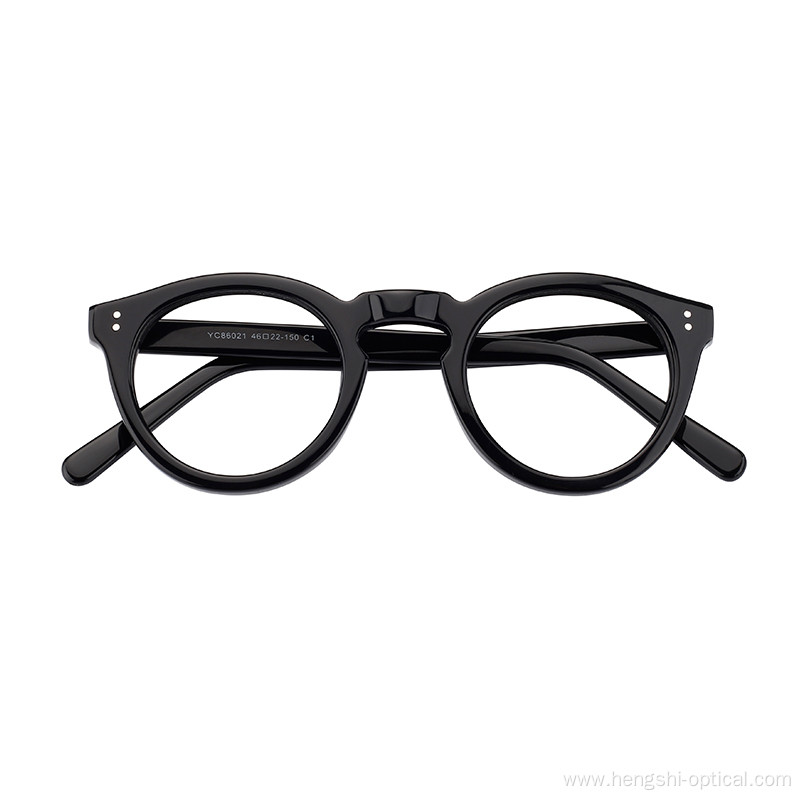 Top Design Hot Sell Round Shape Acetate Eyeglasses Optical Frames Frames