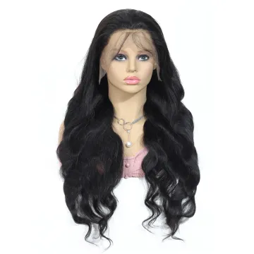 Unprocessed Vietnamese Cuticle Aligned Human Hair Lace Frontal Wig Transparent Swiss Lace Front Body Wave Wig Undetectable Knots