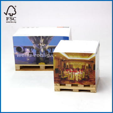 Note Cube for Hotel Memo Pad with Pallet