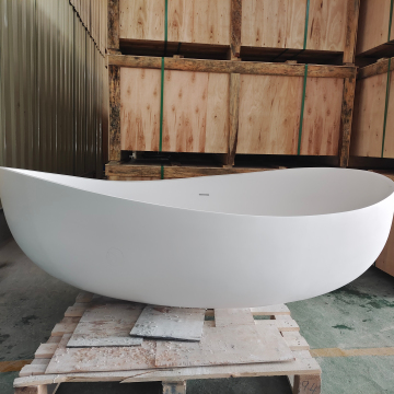 HOT Sale Freestanding Boat Shape Acrylic Bathtub