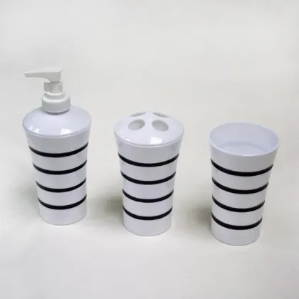 Black Simply Plastic Modern Bathroom Accessories