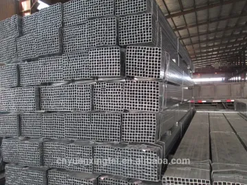 ERW standard dimension pre galvanized square pipe
