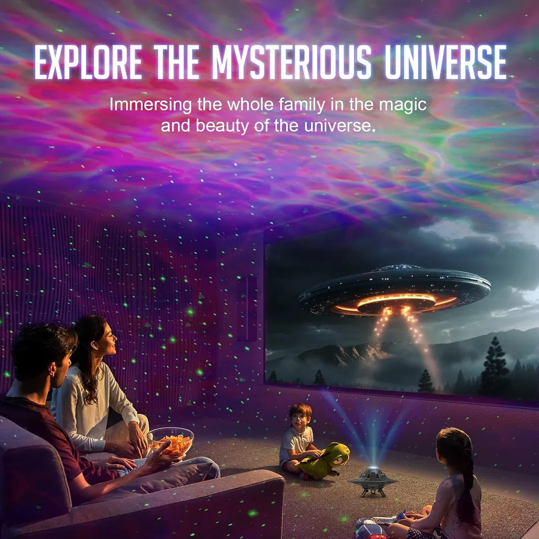 Proyector de universo Stargaze con lámpara de efecto de nebulosa giratoria de 360 ​​°