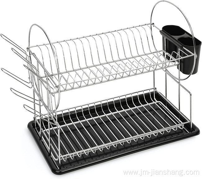 2 Tier 201 Stainless Steel Dish Rack