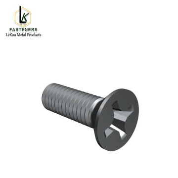 Сталёвыя шрубы з крыжападобнай плоскай патайнай машынай