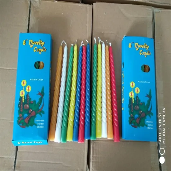 colorful  birthday spiral candle