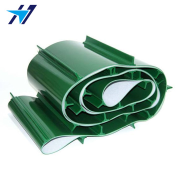 Green PVC anti-static conveyor belt