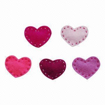 Heart Felt Decoration, Non Toxins, Eco-friendly