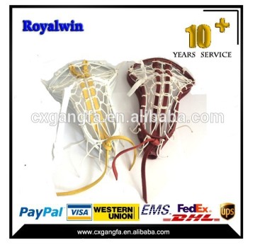 2015 China high quality custom strung kid lacrosse head/lacrosse mesh