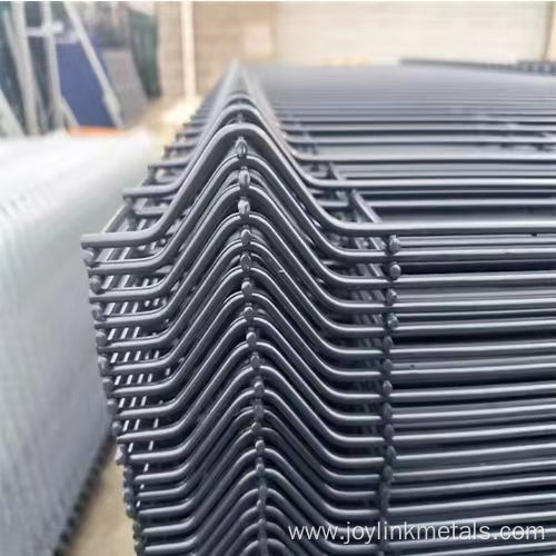 green or black 3D curved welded mesh fence