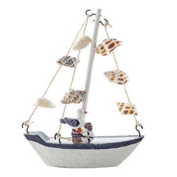 Mediterranean Style Wall Hanging - Helmsman and Boat Rudder Wooden Craft