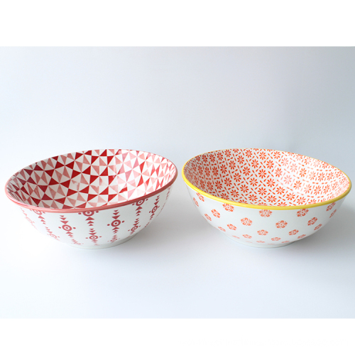 5.5"/7.5" Porcelain Rice Bowls Pad Printing Bowls